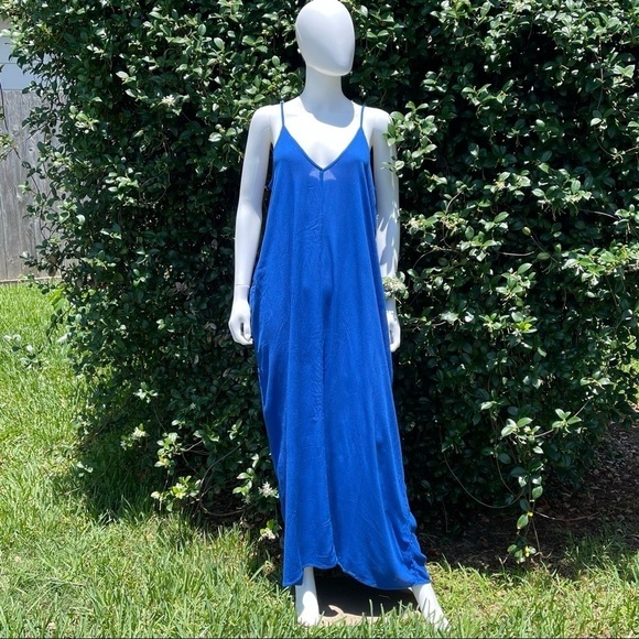 💋NWT LOVESTITCH Boho Flowing Gauze Maxi Slip Dress - Picture 2 of 11